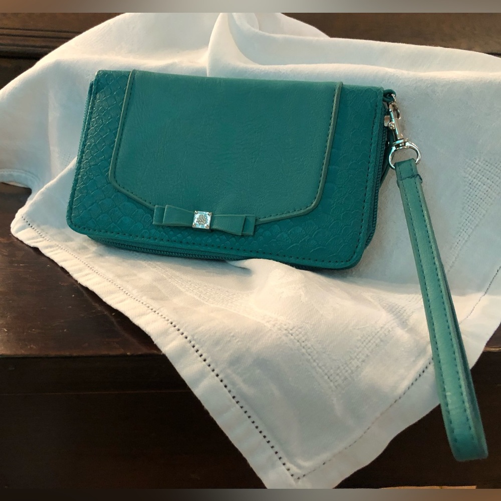 Brand New Unused Turquoise Wristlet